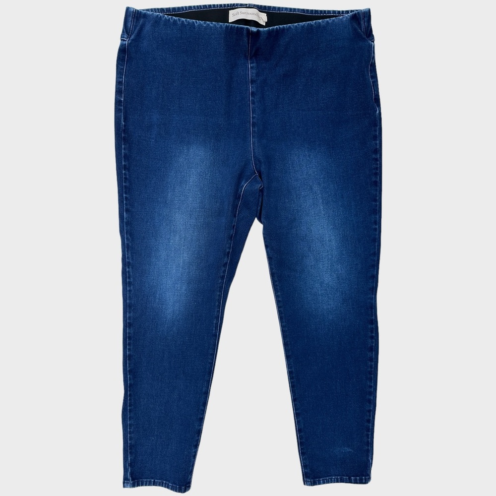 Soft Surroundings The Ultimate Denim Pull On Skinny Ankle Jeans Size 1X